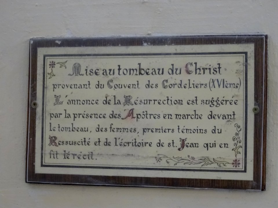 Mise au tombeau du Christ, église Saint-Vorles, Châtillon-… 