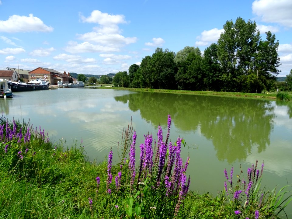 Canal de Bourgogne, avant Venarey-les-Laumes, Côte-d'Or 