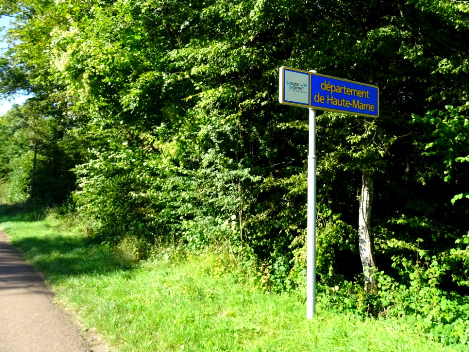 Panneau Département de Haute-Marne, entre Brauvilliers, Me… 