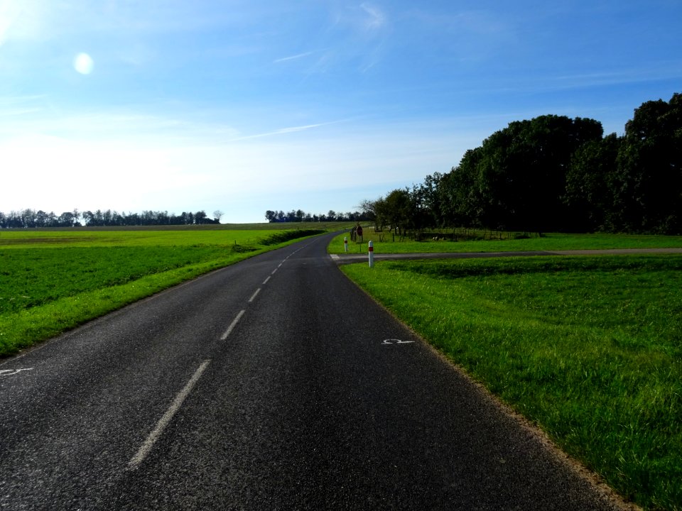 Sur la route entre Bar-le-Duc et Montplonne, Meuse 