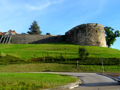 Remparts ou enceinte qui protègent la ville haute, Langres… 