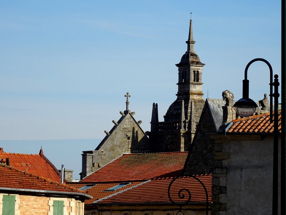 Les toits des maisons et l'église Saint-Etienne, Bar-le-Du… 