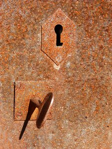 Iron rusty lock