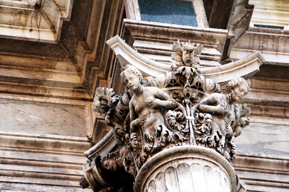 Ornament stucco stucco façade