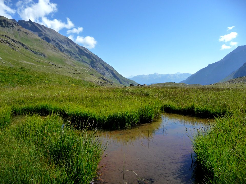 Petite mare d'eau dans le vallon du Fournel 