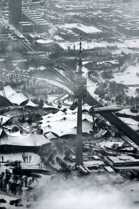Olympic site winter monochrome