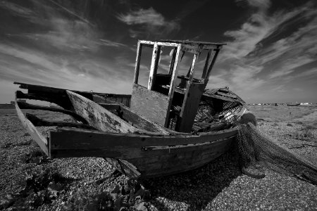 345 kent Dungeness bw photo