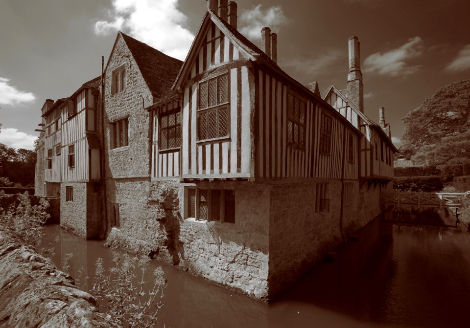 261 kent Ightham Mote Sepia photo