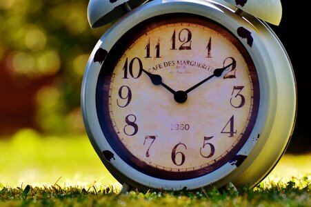 Time of time clock face
