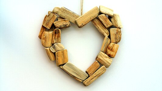 Happy romantic wood