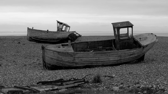 241 kent Dungeness monochrome photo