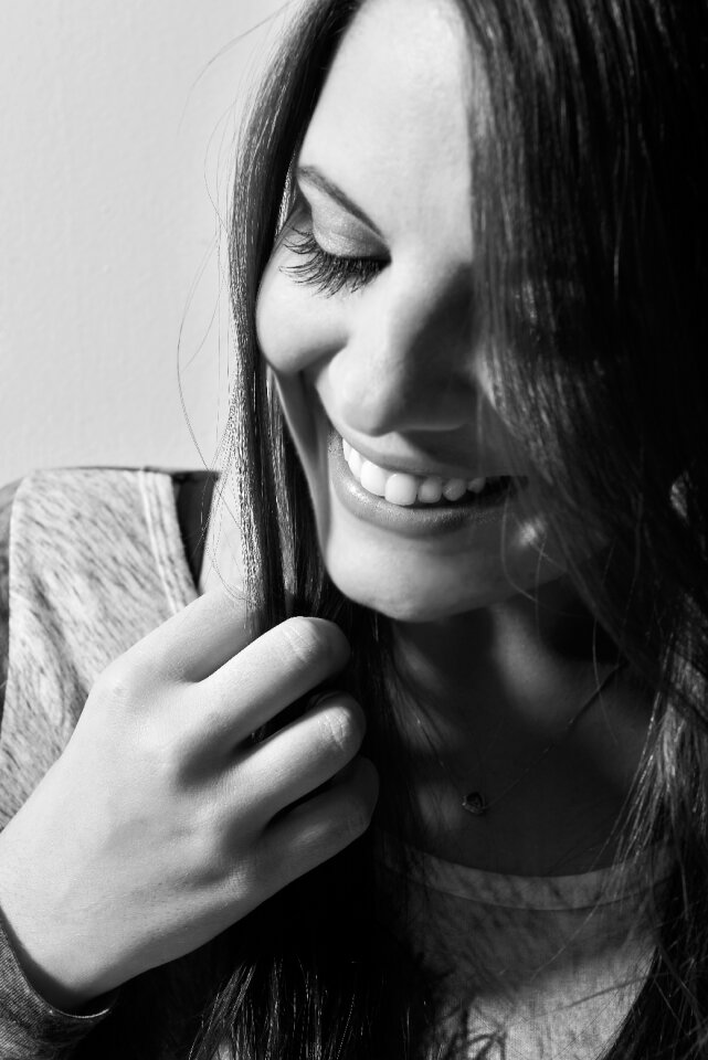 Girl happy smiling