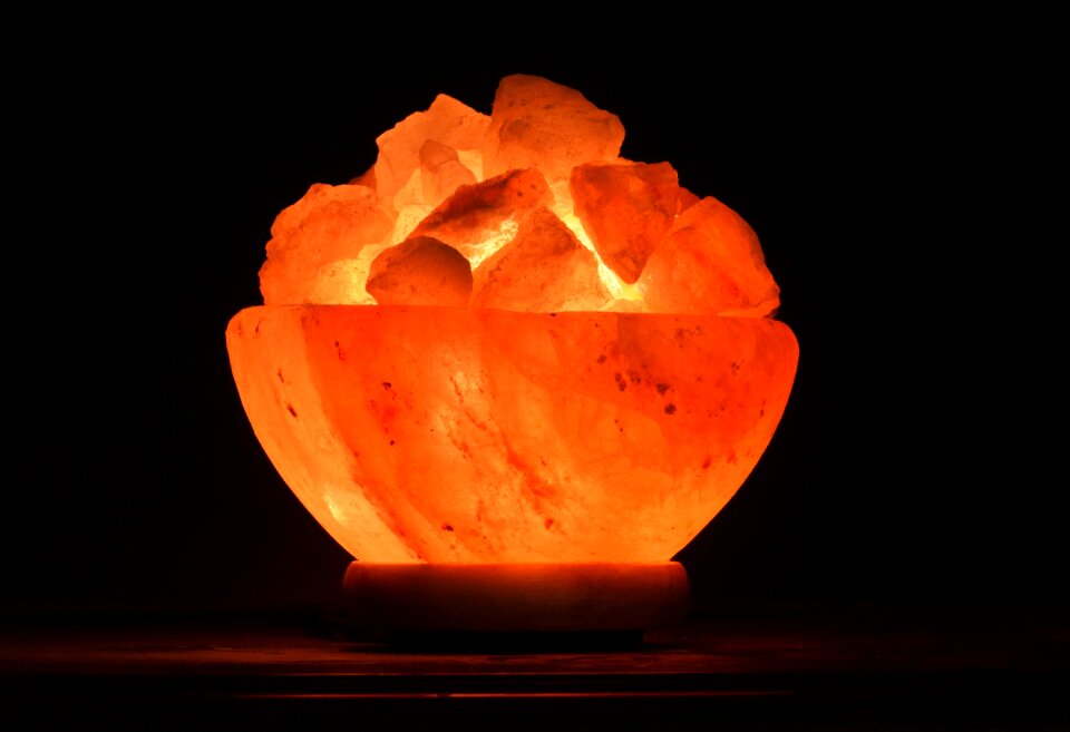Salt crystal lamp crystals stone