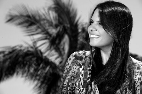 Natural female smiling