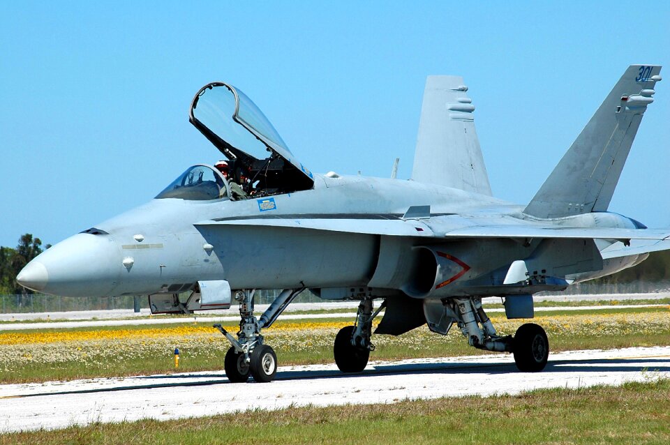 Air show jet fighter