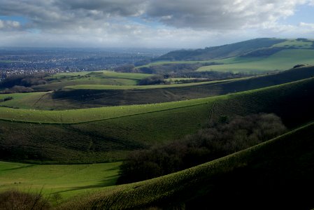 04 south downs Above Folkington photo