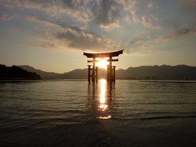 Hiroshima sunset japanese