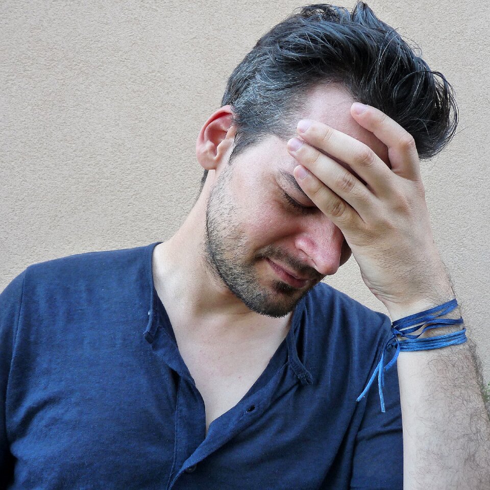 Stress stressed man person