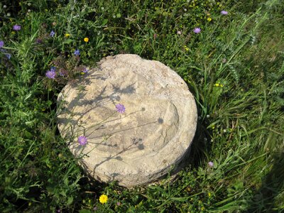 Stone ruin excavation