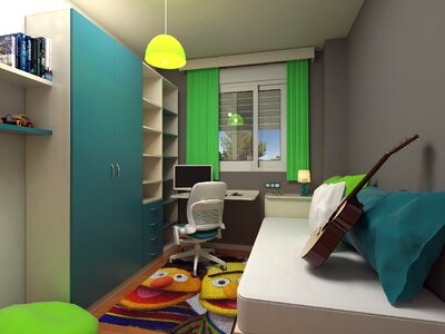 Youth design inside house