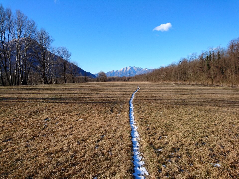 Landscape winter traces