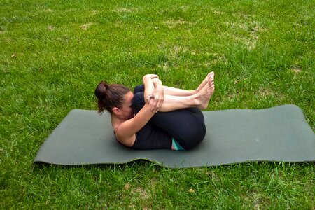 Asana hatha yoga posture photo