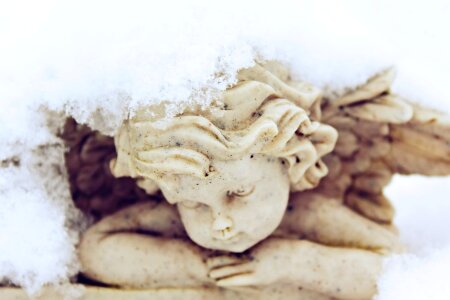 Art guardian angel sculpture