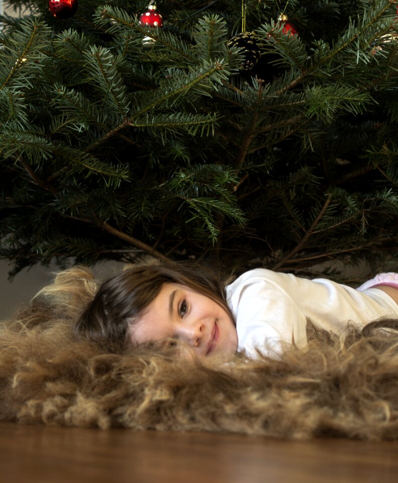 Xmas tree relaxing kid