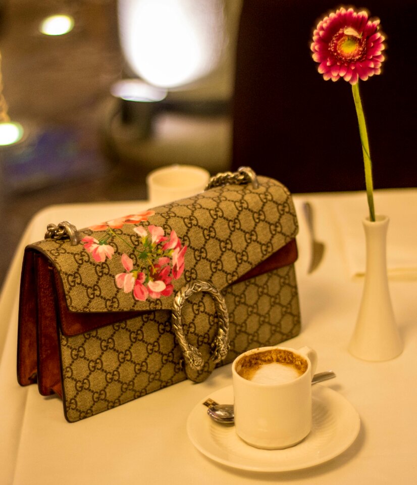 Pocketbook flower elegant