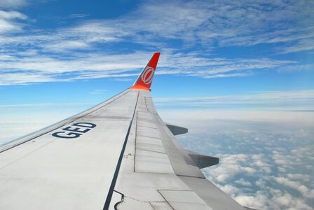 Wing plane travel photo