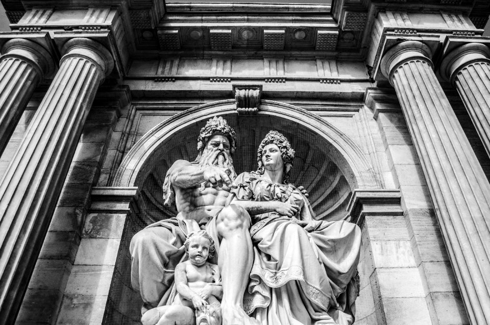 Austria column statue of a man