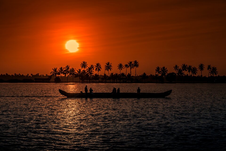 Boat fisherman fishing