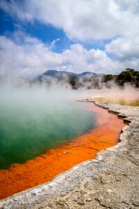 New zealand rotorua thermal spring