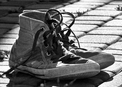 Sneakers footwear contrast photo