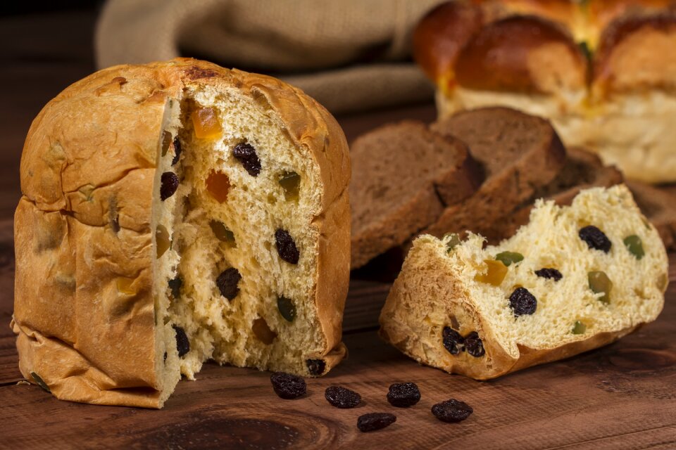 Bread raisins food