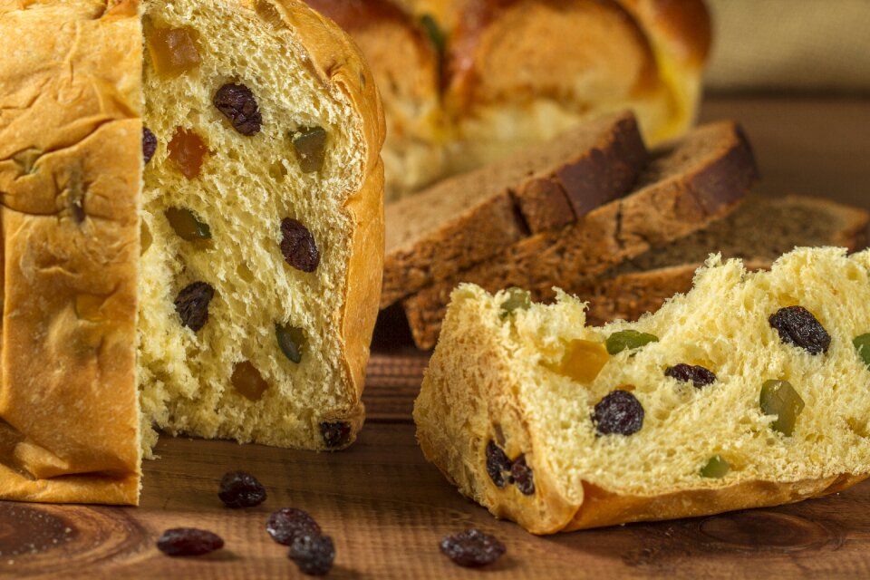 Bread raisins food