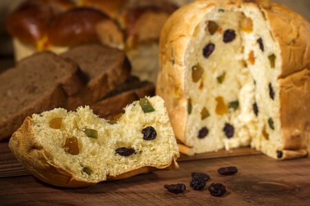 Bread raisins food