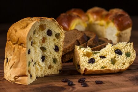 Bread raisins food