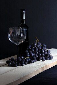 Eat bottle red wine photo