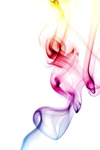 Rainbow incense background photo