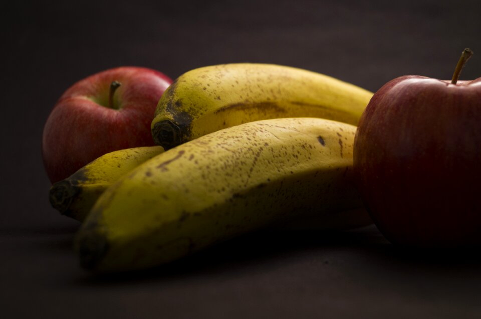 Fruit bananas apples