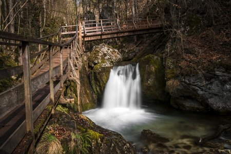 Waterfall nature flow photo