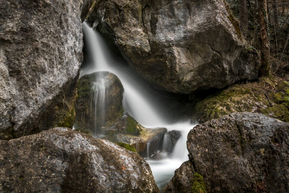 Waterfall nature flow photo