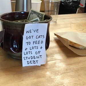 Tips student debt barista
