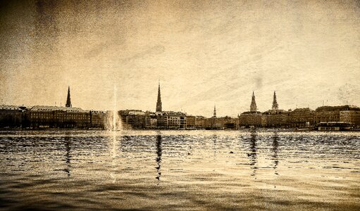 Architecture city ​​views silhouette