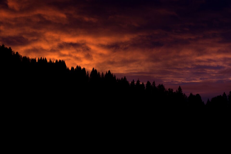 Dusk abendstimmung afterglow