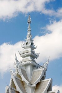 White temple chiang rai buddhism photo