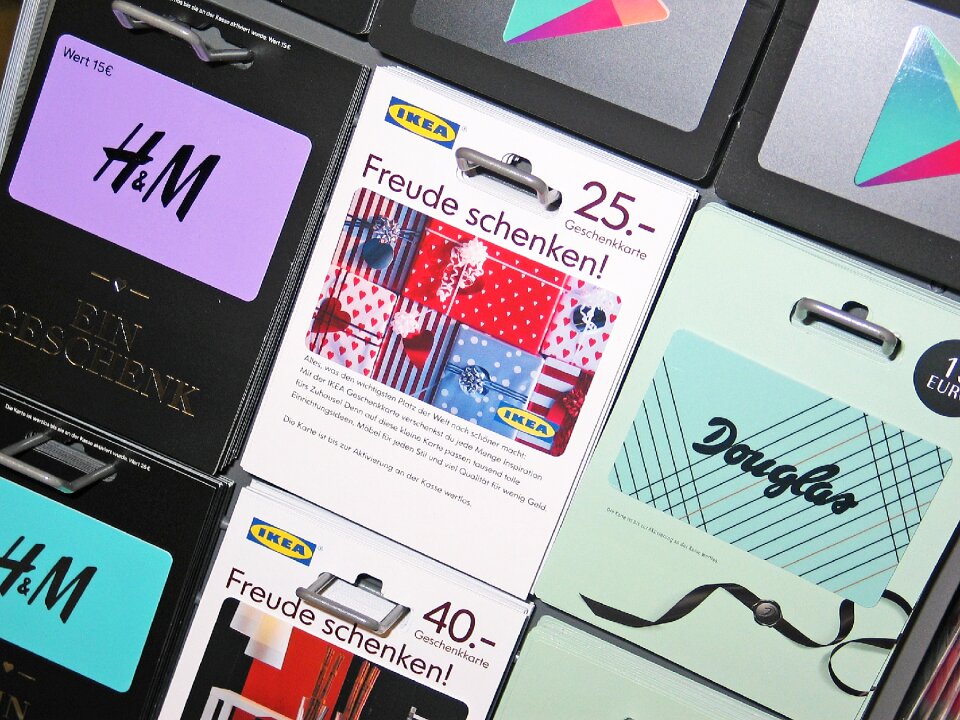 Gift voucher map colorful