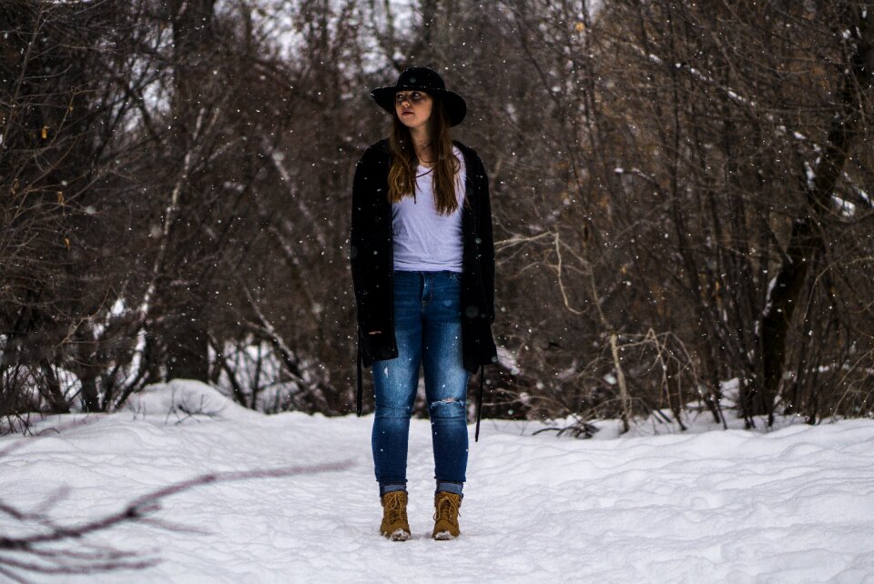 Portrait snow outdoors