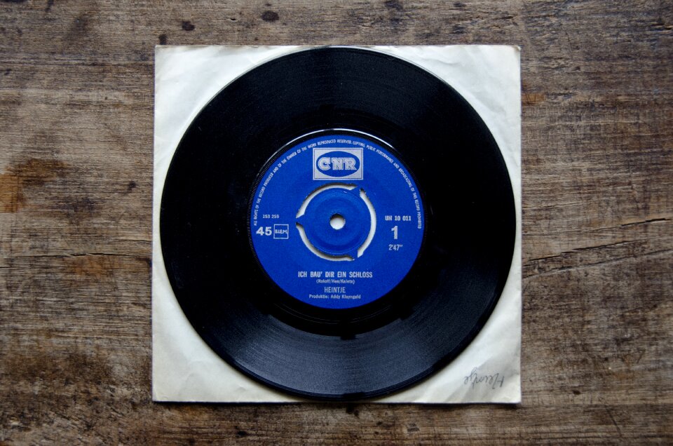 Disk 45rpm gramophone